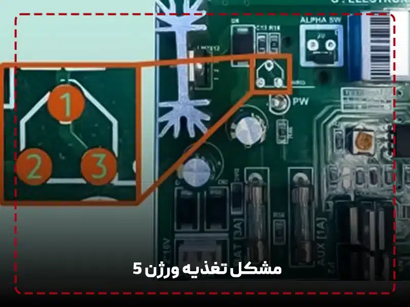 مشکل تغذیه ورژن ۵