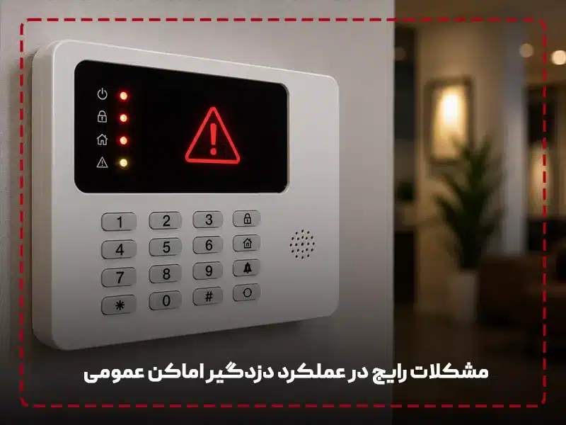 مشکلات رایج در عملکرد دزدگیر اماکن عمومی