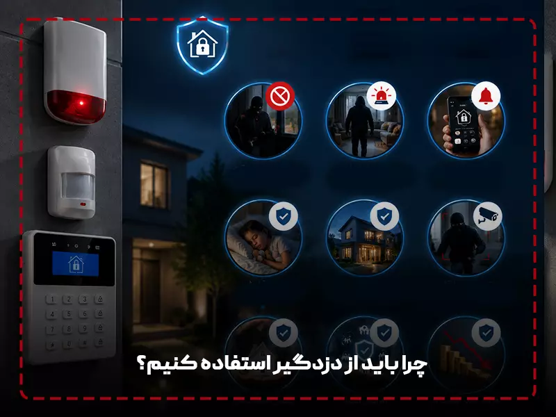 دوربین مدار بسته بهتر است یا دزدگیر: 8 تفاوت دوربین مدار بسته با دزدگیر + مقایسه! چرا باید از دزدگیر استفاده کنیم؟